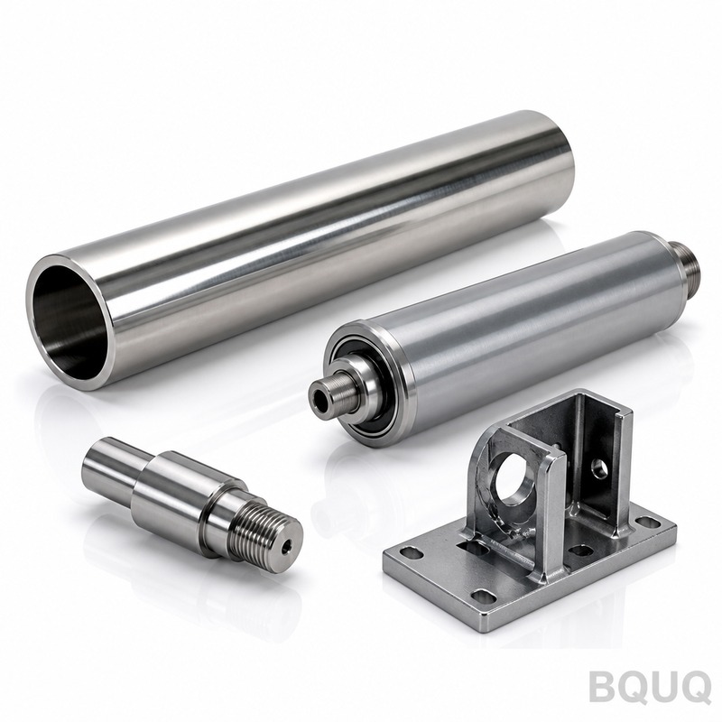 BQUQ CNC加工输送机滚筒零件 – 精密跳动度