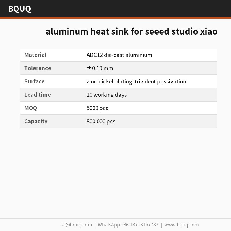 适用于 Seeed Studio XIAO 的铝制散热器