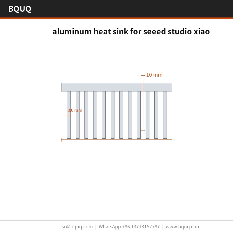 Seeed Studio XIAO 铝制散热器 | 0.5 mm 翅片 | BQUQ