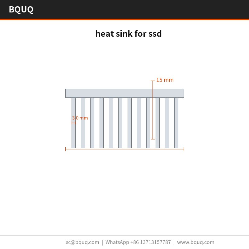 SSD 固态硬盘散热片 | 0.4 mm 翅片 | BQUQ